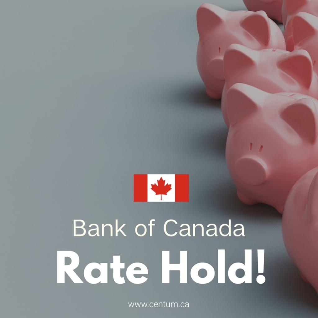 A picture of piggy banks that says gives bank of canada information
